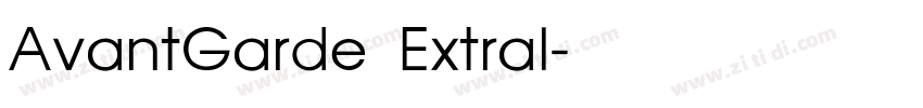 AvantGarde Extral字体转换